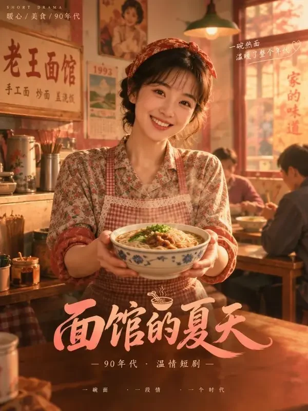 韩漫剧免费《九零年代小食光》封面海报